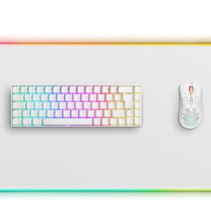 Deltaco Gaming GAM-079-W pelės kilimėlis Žaidimo pelės padėkliukas Balta - Image 2