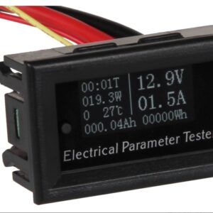 Voltmetras ir kitų parametrų indikatorius darbinė įtampa DC 5-60V