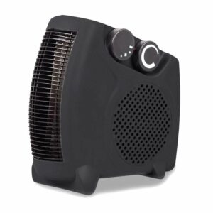 VOLTENO VENTILIATORINIS ŠILDYTUVAS PASTATOMAS-GULDIMAS 1000W/2000W JUODAS