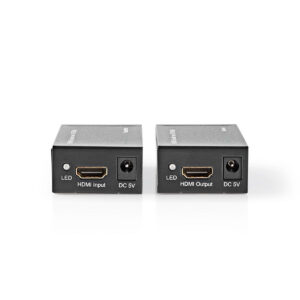 HDMI kabelių sujungimo/signalo stiprinimo modulis (iki 50m) Cat6 1 kabeliu - Image 1