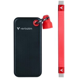 Verbatim 1TB SSD diskas – raktų pakabukas su USB 3.2 Gen.2 laidu, juodas 32192