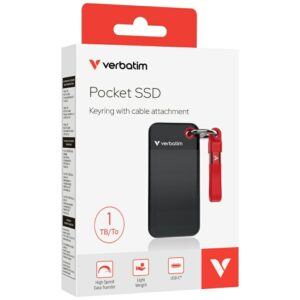 Verbatim 1TB SSD diskas – raktų pakabukas su USB 3.2 Gen.2 laidu, juodas 32192 - Image 7