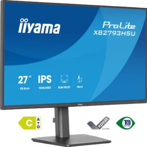iiyama ProLite XB2793HSU-B1 kompiuterio monitorius 68,6 cm (27") 1920 x 1080 pikseliai „Full HD“ LED Juoda