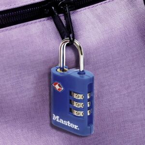 MASTER LOCK 4686EURT lagamino spyna Bagažo užraktas su kombinacija Cinkas Juoda, Mėlyna, Violetinė, Raudona - Image 2
