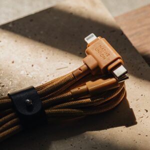 Native Union Belt Cable Duo USB kabelis 1,5 m USB C USB C/Lightning Geltona - Image 2