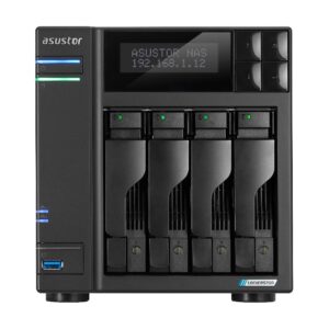 Asustor LOCKERSTOR 4 Gen2+ NAS Desktopas „Intel® Celeron®“ N5105 4 GB DDR4 ADM Juoda - Image 1