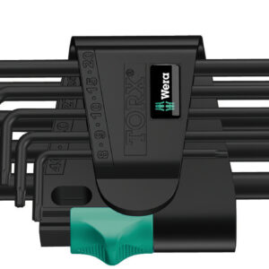 L-raktų TORX rinkinys BlackLaser 967/9 TX 1, 024242 Wera