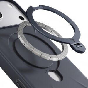 Torras Ostand Q3 silikoninis dėklas, juodas – iPhone 18 Pro Max - Image 3