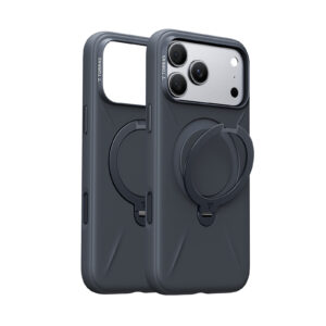 Torras Ostand Q3 silikoninis dėklas, juodas – iPhone 18 Pro Max