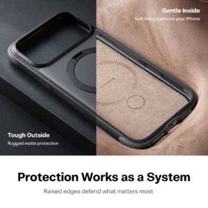 Torras Ostand Q3 tvirtas dėklas, juodas – iPhone 18 Pro Max - Image 2