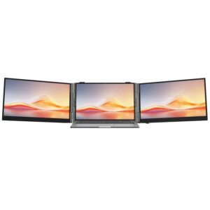 Blackview DCM6 Pro - 14 colių nešiojamas nešiojamojo kompiuterio ekrano išplėtimo įrenginys su dviejų monitorių funkcija ir 2 USB-C prievadais - Image 2