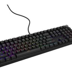 GENESIS Thor 404 US Outemu Silent Peach klaviatūra Universalus USB QWERTY Anglų Juoda