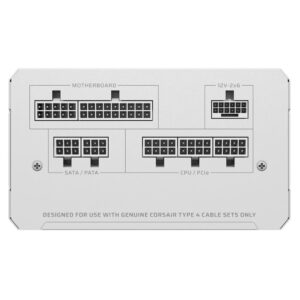Corsair RM Series RM850e maitinimo blokas 850 W 24-pin ATX ATX Balta - Image 3
