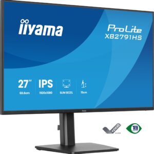 iiyama ProLite XB2791HS-B1 kompiuterio monitorius 68,6 cm (27") 1920 x 1080 pikseliai „Full HD“ LED Juoda