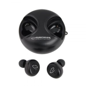Esperanza EH228K Ausinės be mikrofono ir ausinės su mikrofonu Bevielis Įkišamos į ausį Skambučiai / muzika Mikro USB Bluetooth Juoda - Image 3
