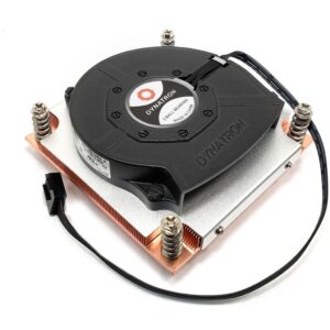 Inter-Tech Q-3 Procesorius Radiatorius 8 cm Juoda, Sidabras 1 vnt - Image 1