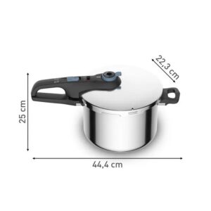 Slėginė viryklė TEFAL SECURE TRENDY 6L + nerūdijančio plieno krepšys - Image 2
