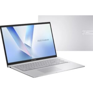 ASUS Vivobook 17 X1704MA-AU011 „Core 5 320“, 17,3 colių FHD IPS lygio ekranas, 60 Hz, 250 nits, AG, 16 GB DDR5, 512 GB SSD, „Intel Graphics“, WLAN + BT, 720p kamera, 50 WHrs, be operacinės sistemos, „Cool Silver“