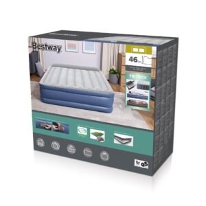 Bestway 67630 / 23 pripučiamas čiužinys Dvivietis čiužinys Mėlyna, Balta Unisekso stiliaus - Image 1