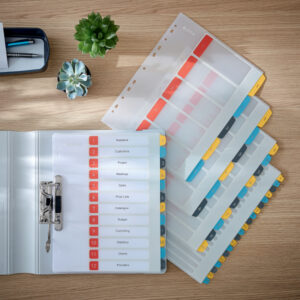 Skiriamieji lapai Leitz Cosy 1-12, Spausdinami, PP, įvairių spalvų - Image 2