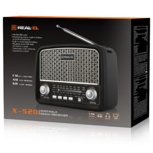 Radijas REAL-EL X-520 juodos spalvos - Image 12