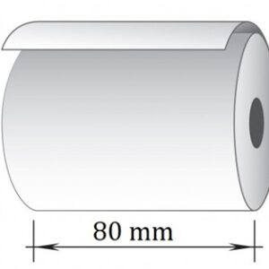 Terminė kasos juosta, 80x80m/12mm (maks. diam 80mm)