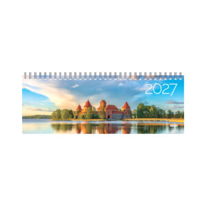 Stalinis kalendorius Timer Memo Trakai, 290x105mm, kartoninis laminuotas viršelis