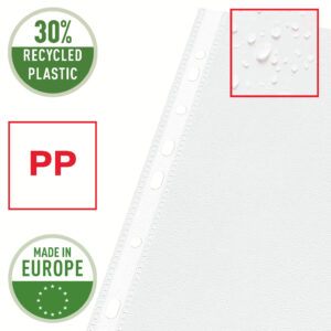 Įmautės Esselte, A4, matinės, įdėjimas iš kairės pusės, 100 vnt - Image 3