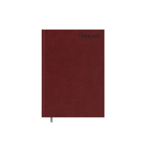 Darbo kalendorius Timer Unika, A5, bordo spalvos
