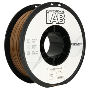 3D Plastikas - Filamentas PETG matinis rudas | 1.75 mm, 1 kg | Professional LAB