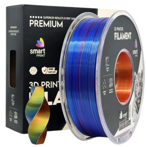 3D Plastikas - Filamentas PLA Silk Tri Color raudonas geltonas mėlynas | 1.75 mm, 1 kg | SPrint