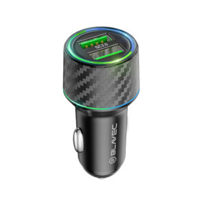 Blavec Automobilinis įkroviklis BS-21A Carbon - 2xUSB - QC 3.0 36W 3A (CCBS21AC-2UB36) juodas - Image 2
