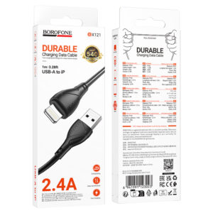 Borofone Kabel BX121 Energy - Usb na Lightning - PD 27W 1 metr czarny - Image 5