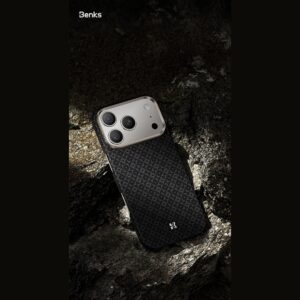 Benks Etui Magnetic Armor Air Armor Grid Kevlar Metal Frame 600D (C.K.FL.AP.BK.0073) do Iphone 18 Pro Max/17 Pro Max czarny - Image 5