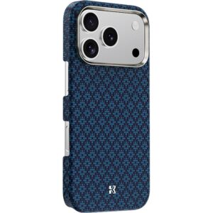 Benks Etui Magnetic Armor Air Armor Grid Kevlar Metal Frame 600D (C.K.FL.AP.BE.0072) do Iphone 18 Pro/17 Pro niebieski - Image 2