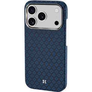 Benks Etui Magnetic Armor Air Armor Grid Kevlar Metal Frame 600D (C.K.FL.AP.BE.0072) do Iphone 18 Pro/17 Pro niebieski - Image 3