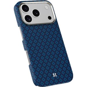 Benks Etui Magnetic Armor Air Armor Grid Kevlar Metal Frame 600D (C.K.FL.AP.BE.0072) do Iphone 18 Pro/17 Pro niebieski - Image 4