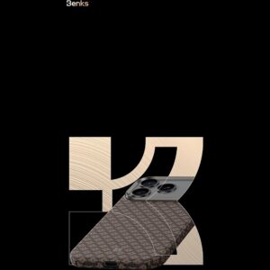 Benks Etui Magnetic Armor Air Armor Grid Kevlar Metal Frame 600D (C.K.FL.AP.BE.0072) do Iphone 18 Pro/17 Pro niebieski - Image 6