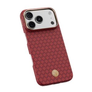 Benks Etui Magnetic Armor Air Armor Grid Kevlar Metal Frame 600D (C.K.FL.AP.RD.0073) do Iphone 18 Pro Max/17 Pro Max czerwony - Image 5