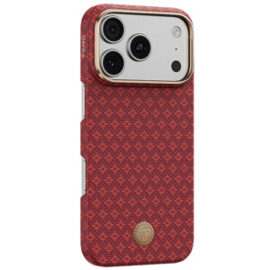 Benks Etui Magnetic Armor Air Armor Grid Kevlar Metal Frame 600D (C.K.FL.AP.RD.0072) skirtas Iphone 18 Pro/17 Pro raudonas - Image 3