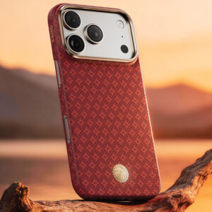 Benks Etui Magnetic Armor Air Armor Grid Kevlar Metal Frame 600D (C.K.FL.AP.RD.0072) skirtas Iphone 18 Pro/17 Pro raudonas - Image 9
