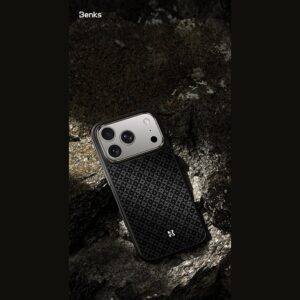Benks Etui Magnetic Armor Pro Armor Grid Kevlar Metal Frame 600D (C.K.FL.AP.BK.B072) do Iphone 18 Pro/17 Pro czarny (Camera Control Button) - Image 6
