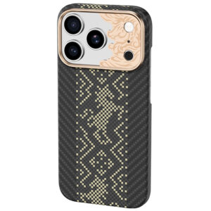 Benks Magnetic Armor Air Knight Kevlar metalinis rėmelis (C.K.FL.AP.GD.X073) skirtas iPhone 18 Pro Max/17 Pro Max juodas - Image 4