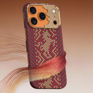 Benks Etui Magnetic Armor Air Knight Kevlar Metal Frame (C.K.FL.AP.GD.J072) do Iphone 18 Pro/17 Pro czerwony - Image 6