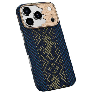 Benks Etui Magnetic Armor Air Knight Kevlar Metal Frame (C.K.FL.AP.GD.C072) do Iphone 18 Pro/17 Pro niebieski - Image 2