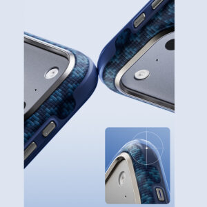 Benks Etui Magnetic Armor Grid Edge X9 Kevlar Metal Frame (C.K.FL.AP.BE.X073) do Iphone 18 Pro Max/17 Pro Max niebieski - Image 8