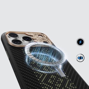 Benks Etui Magnetic Armor Pro Knight Kevlar Metal Frame (C.K.FL.AP.GD.BA73) do Iphone 18 Pro Max/17 Pro Max czerwony (Camera Control Button) - Image 4