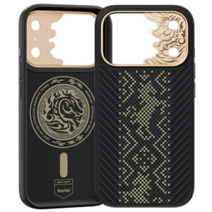 Benks Etui Magnetic Armor Pro Knight Kevlar Metal Frame (C.K.FL.AP.GD.B073) do Iphone 18 Pro Max/17 Pro Max czarny (Camera Control Button) - Image 2