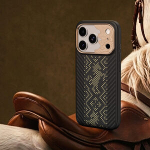 Benks Etui Magnetic Armor Pro Knight Kevlar Metal Frame (C.K.FL.AP.GD.B072) do Iphone 18 Pro/17 Pro czarny (Camera Control Button) - Image 5