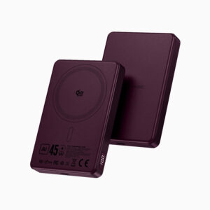 Blavec Power Bank 10000mAh BJ-05 Ultra Fast 16mm - Typ C - Qi2.2 25W + PD 45W magnetyczny indukcyjny Magsafe 2 w 1 (PBBJ05-QI22MC10P) fioletowy aluminiowy - Image 2
